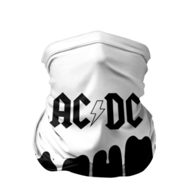 Бандана-труба 3D с принтом AC DC подтёки в Тюмени, 100% полиэстер, ткань с особыми свойствами — Activecool | плотность 150‒180 г/м2; хорошо тянется, но сохраняет форму | ac dc | acdc | ас дс | асдс | музыка | рок