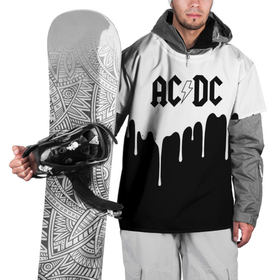 Накидка на куртку 3D с принтом AC DC подтёки в Екатеринбурге, 100% полиэстер |  | ac dc | acdc | ас дс | асдс | музыка | рок