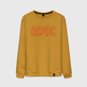 Мужской свитшот хлопок с принтом [AC DC]   Logo , 100% хлопок |  | ac dc | acdc | back in black | ас дс | асдс | музыка | рок