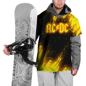 Накидка на куртку 3D с принтом [AC DC]   Neon , 100% полиэстер |  | ac dc | acdc | back in black | ас дс | асдс | музыка | рок
