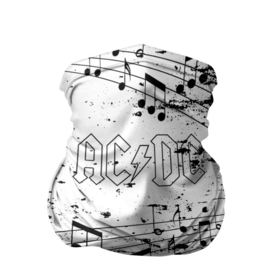 Бандана-труба 3D с принтом [AC DC]   Музыкальные ноты в Курске, 100% полиэстер, ткань с особыми свойствами — Activecool | плотность 150‒180 г/м2; хорошо тянется, но сохраняет форму | ac dc | acdc | back in black | ас дс | асдс | музыка | рок