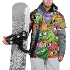 Накидка на куртку 3D с принтом Pepe BOMBING в Кировске, 100% полиэстер |  | ez | peepo | pepe | twitch | жабки | жабы | мем | пепе | пипо | пэпэ | твич смайлики