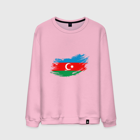 Мужской свитшот хлопок с принтом Флаг   Азербайджан в Тюмени, 100% хлопок |  | europe | odlar yurdu | ussr | азер | азербайджан | азербайджанец | азия | баку | горы | европа | закавказье | кавказ | карта | каспийское море | республика | ссср | страна огней | турист | флаг