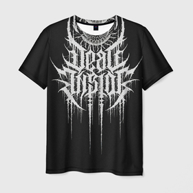 Мужская футболка 3D с принтом DEAD INSIDE, Сороконожка , 100% полиэфир | прямой крой, круглый вырез горловины, длина до линии бедер | dead inside | metal | rock | готика | дед инсайд | дэд инсайд | мёртвый внутри | метал | мрак | сококоножка