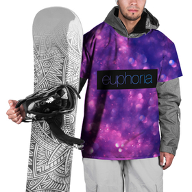 Накидка на куртку 3D с принтом сериал Euphoria   фиолетовый фон в Новосибирске, 100% полиэстер |  | Тематика изображения на принте: zendaya | блестки | гламур | глиттер | зендея | космос | ру беннетт | сериал euphoria | фиолетовый фон | эйфория