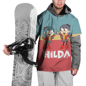 Накидка на куртку 3D с принтом Hilda Love | Хильда в Тюмени, 100% полиэстер |  | hilda | mult | netflix | мульт | мультик | мультсериал | мультфильм | нетфлик | хилда | хильда