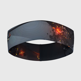 Повязка на голову 3D с принтом НЕОНОВЫЙ ВЗРЫВ ПЛИТЫ, ОБЛОМКИ   NEON EXPLOSION в Тюмени,  |  | 3d | 3д плиты | neon | взрыв | лава | неон | плита | плиты | трещины