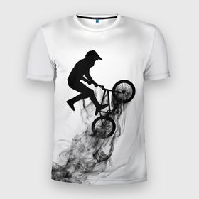 Мужская футболка 3D Slim с принтом ВЕЛОСПОРТ BMX Racing в Санкт-Петербурге, 100% полиэстер с улучшенными характеристиками | приталенный силуэт, круглая горловина, широкие плечи, сужается к линии бедра | bmx | bmx racing | велосипед | велосипед bmx | велосипедист | велосипедный мотокросс | велосипедный спорт | велоспорт | верт | вмх рейсинг | дерт | парк | спорт | стрит | флэтлэнд