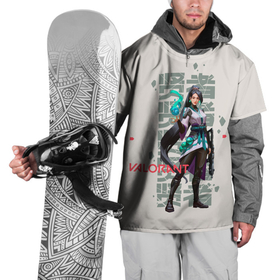Накидка на куртку 3D с принтом Сэйдж арт в Тюмени, 100% полиэстер |  | game | games | valarant | valorant | валарант | валорант | игра | игры