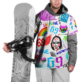 Накидка на куртку 3D с принтом 6IX9INE паттерн в Петрозаводске, 100% полиэстер |  | 6ix9ine | 6ix9ine акула | daniel hernandez | gooba | rap | shark | six nine | tekashi | акула | даниэль эрнандес | музыка | реп | сикс найн | текаши