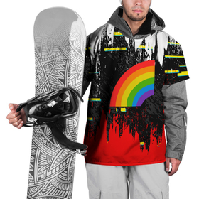 Накидка на куртку 3D с принтом 6IX9INE разноцветная радуга в Тюмени, 100% полиэстер |  | 6ix9ine | 6ix9ine акула | daniel hernandez | gooba | rap | shark | six nine | tekashi | акула | даниэль эрнандес | музыка | реп | сикс найн | текаши