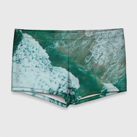 Мужские купальные плавки 3D с принтом Морская пена , Полиэстер 85%, Спандекс 15% |  | Тематика изображения на принте: вода | волны | море | океан | отдых | пена | песок | пляж | прибой