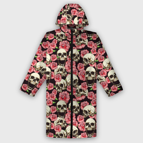 Дождевик унисекс 3D с принтом Rоses  bones в городе Новоалтайск,  |  | bone | bones | rose | roses | skull | skulls | кости | кричит | розы | череп | черепа