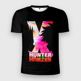 Мужская футболка 3D Slim с принтом Hunter x Hunter   Гон x Киллуа в Новосибирске, 100% полиэстер с улучшенными характеристиками | приталенный силуэт, круглая горловина, широкие плечи, сужается к линии бедра | anime | furikusu | gon | gon furikusu | hunter x hunter | killua | killua zoldyck | manga | zoldyck | аниме | гон | гон фрикс | золдик | манга | охотник новичок | охотник х охотник | фрикс | ханта ханта | хантер х хантер