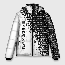 Мужская зимняя куртка 3D с принтом dark souls | темные души. в Санкт-Петербурге, верх — 100% полиэстер; подкладка — 100% полиэстер; утеплитель — 100% полиэстер | длина ниже бедра, свободный силуэт Оверсайз. Есть воротник-стойка, отстегивающийся капюшон и ветрозащитная планка. 

Боковые карманы с листочкой на кнопках и внутренний карман на молнии. | Тематика изображения на принте: dark souls | demons souls | game | knight | playstation 5 | praise the sun | ps5 | дарк соулс | игры | рыцарь | темные души