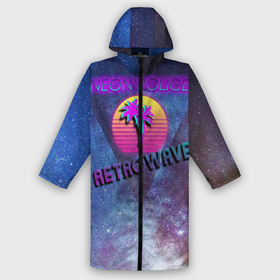 Дождевик унисекс 3D с принтом Neon Police. RetroWave в городе Новоалтайск,  |  | neon | neonpolice | retrowave | space | synthwave