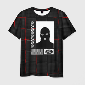 Мужская футболка 3D с принтом GANGSTER  ГАНГСТЕР , 100% полиэфир | прямой крой, круглый вырез горловины, длина до линии бедер | gang | gangsta | gangster | бандит | гангстер
