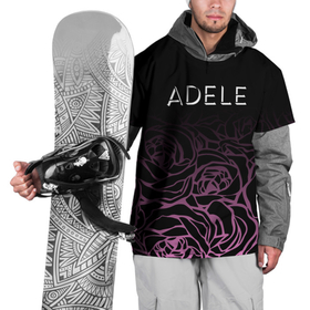 Накидка на куртку 3D с принтом Adele Розы. в Курске, 100% полиэстер |  | adele | adele adkins | logo | адель | адель эдкинс | британская певица | лого | логотип | музыка | певица