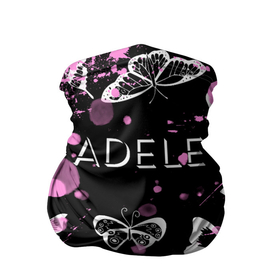 Бандана-труба 3D с принтом [Adele]   Бабочки в Белгороде, 100% полиэстер, ткань с особыми свойствами — Activecool | плотность 150‒180 г/м2; хорошо тянется, но сохраняет форму | adele | adele adkins | logo | адель | адель эдкинс | британская певица | лого | логотип | музыка | певица