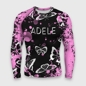 Мужской рашгард 3D с принтом [Adele]  Бабочки ,  |  | adele | adele adkins | logo | адель | адель эдкинс | британская певица | лого | логотип | музыка | певица