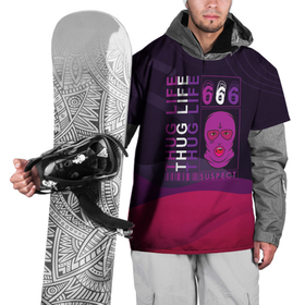 Накидка на куртку 3D с принтом THUG LIFE Криминальная жизнь в Курске, 100% полиэстер |  | Тематика изображения на принте: thug life | банда | гангстер | гэнгста | криминал | разборки