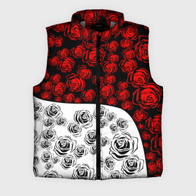 Мужской жилет утепленный 3D с принтом РОЗЫ   Красный   Волна в Тюмени,  |  | атака титанов | белый | букет | девочке | для девочки | для друга | для мальчика | как у всех | контраст | красный | подарок | рекомендации | роза | розы | узор | цветы | черно белый