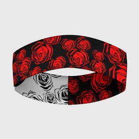 Повязка на голову 3D с принтом РОЗЫ   Красный   Волна в Санкт-Петербурге,  |  | атака титанов | белый | букет | девочке | для девочки | для друга | для мальчика | как у всех | контраст | красный | подарок | рекомендации | роза | розы | узор | цветы | черно белый