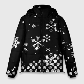 Мужская зимняя куртка 3D с принтом чёрный клевер снежинки в Екатеринбурге, верх — 100% полиэстер; подкладка — 100% полиэстер; утеплитель — 100% полиэстер | длина ниже бедра, свободный силуэт Оверсайз. Есть воротник-стойка, отстегивающийся капюшон и ветрозащитная планка. 

Боковые карманы с листочкой на кнопках и внутренний карман на молнии. | Тематика изображения на принте: аста | вельзевул сила и способности | новая серия чёрного клевера | чёрный клевер | чёрный клевер 2 сезон | чёрный клевер второй сезон | чёрный клевер манга