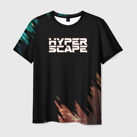 Мужская футболка 3D с принтом hyper scape gaming в Санкт-Петербурге, 100% полиэфир | прямой крой, круглый вырез горловины, длина до линии бедер | battle | battle royale | br | fortnite | gameplay | gaming | hyper | hyper scape | hyper scape 2021 | hyper scape gameplay | hyperscape | multiplayer | royale | ubisoft