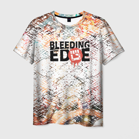 Мужская футболка 3D с принтом Bleeding Edge. , 100% полиэфир | прямой крой, круглый вырез горловины, длина до линии бедер | bleeding | bleeding edge | bleeding edge beta | bleeding edge characters | bleeding edge gameplay | bleeding edge review | gameplay | guide | ninja theory | overwatch | pc | xbox