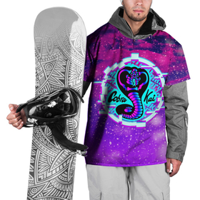 Накидка на куртку 3D с принтом Кобра Кай 2022 , 100% полиэстер |  | Тематика изображения на принте: cobraka | mercy | арт | змея | кобра кай | луна | небо | неоновый | розовый закат | фильм | яд