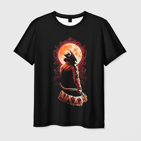 Мужская футболка 3D с принтом Protagonist Bloodborne в Тюмени, 100% полиэфир | прямой крой, круглый вырез горловины, длина до линии бедер | bloodborne | game | games | бладборн | дарк соулс | дарксоулс | игра | игры | соулс | ярнам