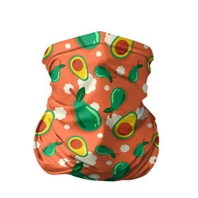 Бандана-труба 3D с принтом Паттерн из авокадо в Санкт-Петербурге, 100% полиэстер, ткань с особыми свойствами — Activecool | плотность 150‒180 г/м2; хорошо тянется, но сохраняет форму | авокадо | лето | люблю авокадо | овощи | паттерн | фрукты