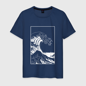 Мужская футболка хлопок с принтом Japan waves | Японская волна в Белгороде, 100% хлопок | прямой крой, круглый вырез горловины, длина до линии бедер, слегка спущенное плечо. | japan | japan waves | асихара но накацукуни | волна | волны | государство япония | ниппон | нихон | ооясимагуни | страна восходящего солнца | традиции | традиция | япония | японская волна