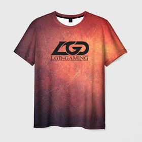Мужская футболка 3D с принтом PSD.LGD в Кировске, 100% полиэфир | прямой крой, круглый вырез горловины, длина до линии бедер | lgd | игра | киберспорт | логотипа | надпись | название | текстура