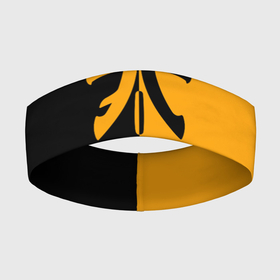 Повязка на голову 3D с принтом Команда Fnatic в Белгороде,  |  | fnatic | знак | игры.логотип | киберспорт | надпись | спорт