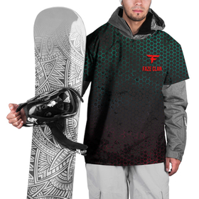 Накидка на куртку 3D с принтом FaZe Clan. в Курске, 100% полиэстер |  | faze clan | знак | киберспорт | логотип | сетка | спорт | текстура | фон