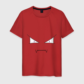 Мужская футболка хлопок с принтом SeriousFace в Екатеринбурге, 100% хлопок | прямой крой, круглый вырез горловины, длина до линии бедер, слегка спущенное плечо. | лицо | минималистское | серьезное лицо | смайлики | счастливое лицо | эмоджи