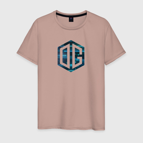 Мужская футболка хлопок с принтом Logo OG в Петрозаводске, 100% хлопок | прямой крой, круглый вырез горловины, длина до линии бедер, слегка спущенное плечо. | og | буквы | киберспорт | логотип | название