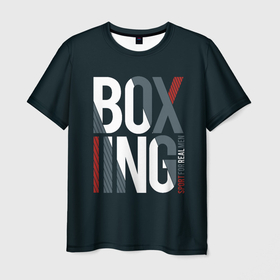Мужская футболка 3D с принтом Бокс   (Boxing) в Екатеринбурге, 100% полиэфир | прямой крой, круглый вырез горловины, длина до линии бедер | boxing | fight club | mik | mma | mohammed ali | ufc | боевые искусства | боец | бои | бойцовский клуб | бокс | боксёр | борьба | воин | единоборства | кикбоксинг | майк тайсон | мма | муай тай | мухаммед али | рукопашный бой