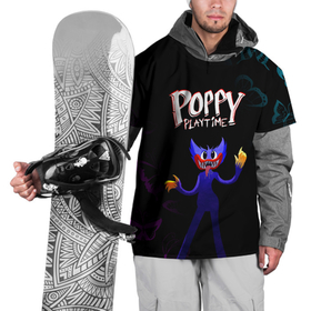 Накидка на куртку 3D с принтом Poppy Playtime бабочки в Кировске, 100% полиэстер |  | huggy wuggy | poppy playtime | игра | кукла | монстр | плэйтайм | поппи плейтайм | хагги вагги | хоррор