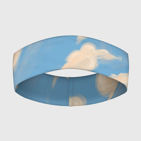Повязка на голову 3D с принтом Рисунок голубого неба с облаками маслом в Белгороде,  |  | ветер | иллюстрация | картина маслом | лето | небо | облака | облако | оранжевый | пейзаж | погода | природа | синий | страсть к путешествиям