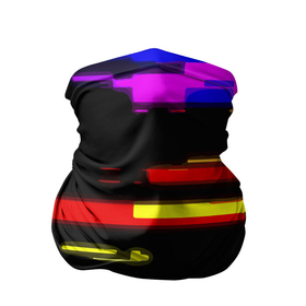 Бандана-труба 3D с принтом Color fashion glitch в Белгороде, 100% полиэстер, ткань с особыми свойствами — Activecool | плотность 150‒180 г/м2; хорошо тянется, но сохраняет форму | color | fashion | glitch | neon | vanguard | авангард | глитч | мода | неон | цвет