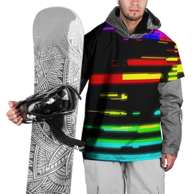 Накидка на куртку 3D с принтом Color fashion glitch в Кировске, 100% полиэстер |  | color | fashion | glitch | neon | vanguard | авангард | глитч | мода | неон | цвет