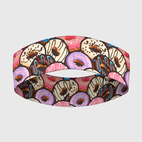 Повязка на голову 3D с принтом Sweet donut s в Кировске,  |  | confetti | donut | donuts | glaze | powder | shugar | sweet | глазурь | конфетти | пончик | пончики | пудра | сахар | сладкий