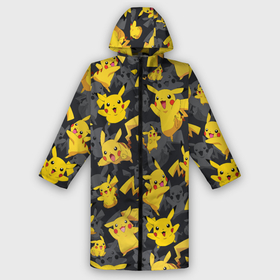Дождевик унисекс 3D с принтом Пикачу паттерн   Pikachu pattern в городе Новоалтайск,  |  | anime | pikachu | pokemon | аниме | кетчум | манга | пикачу | покемон