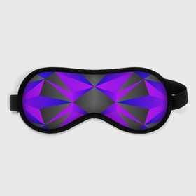 Маска для сна 3D с принтом Неоновый ромб | Neon в Курске, внешний слой — 100% полиэфир, внутренний слой — 100% хлопок, между ними — поролон |  | Тематика изображения на принте: neon | геометрия | квадрат | неон | неоновый | ромб | синий | сочный | треугольник | фиолетовый | черный