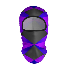 Балаклава 3D с принтом Неоновый ромб | Neon , 100% полиэстер, ткань с особыми свойствами — Activecool | плотность 150–180 г/м2; хорошо тянется, но при этом сохраняет форму. Закрывает шею, вокруг отверстия для глаз кайма. Единый размер | neon | геометрия | квадрат | неон | неоновый | ромб | синий | сочный | треугольник | фиолетовый | черный