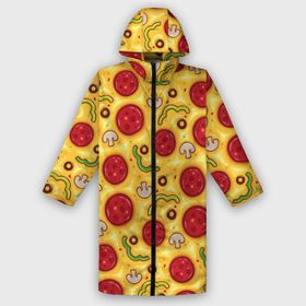 Дождевик унисекс 3D с принтом Pizza salami в городе Новоалтайск,  |  | cheese | mushrooms | olives | omelet | pepper | pizza | salami | sausage | грибы | колбаса | маслины | оливки | омлет | перец | пицца | салями | сыр