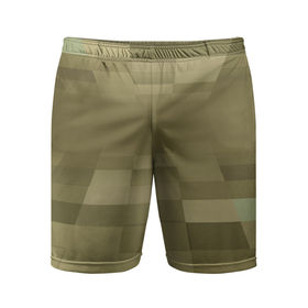 Мужские шорты спортивные с принтом Пиксельный военный фон в Тюмени,  |  | 3д | военный | квадрат | перспектива | пиксел | пиксельный фон | солдат